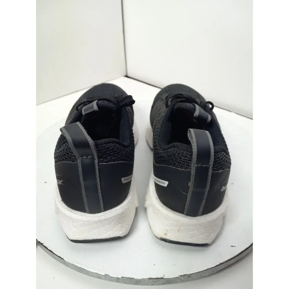 Reebok Fusion Flexweave Composite Toe Womens Sz 8 Wide Shoes Black NO INSOLES